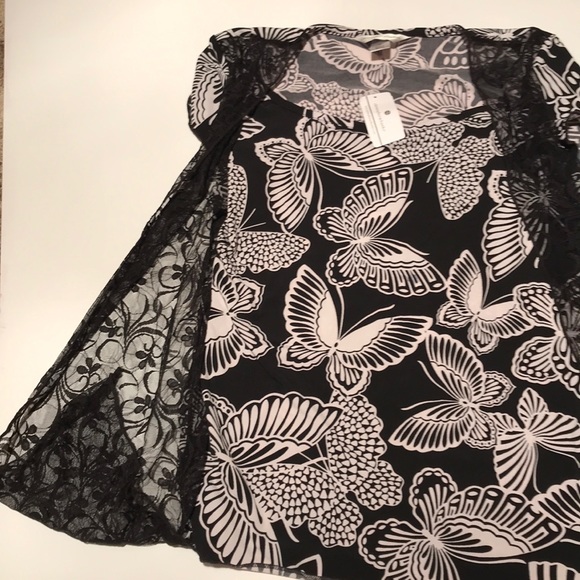 NWT Christopher & banks butterfly top lace tank S - Picture 4 of 8